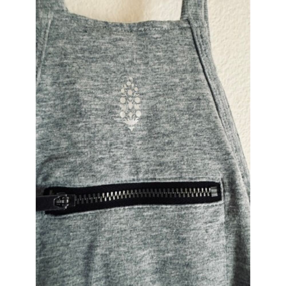 NWT Free People Movement Hot Shot Mini Dress Heather Grey LARGE - Picture 5 of 6
